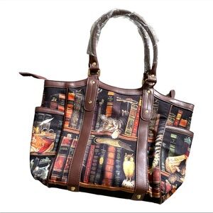 The Bradford Exchange “Classic Cat Tails”  Charles Wysocki purse tote bag NEW